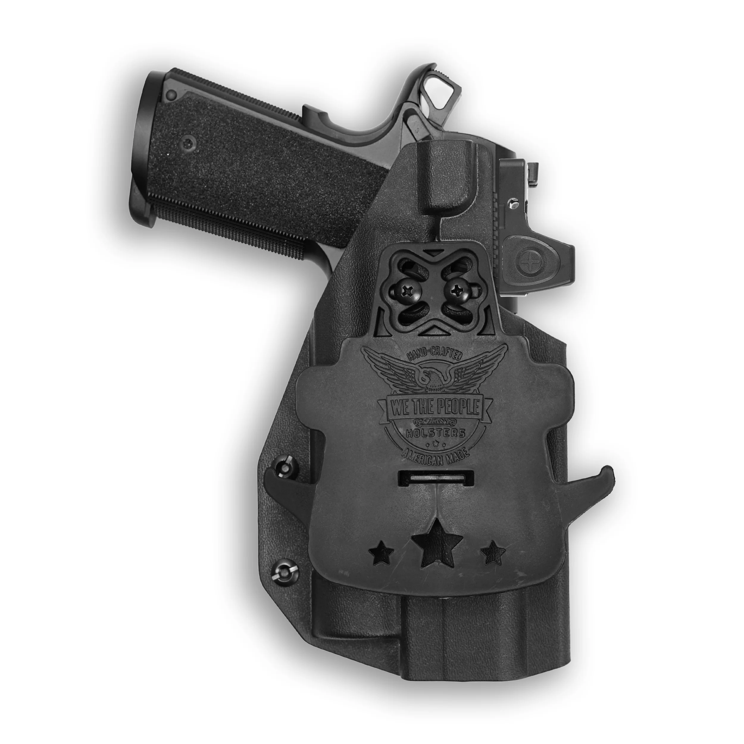 1911 5" Government 45ACP with Streamlight TLR-1/1S/HL Light Red Dot Optic Cut OWB Holster - Image 4