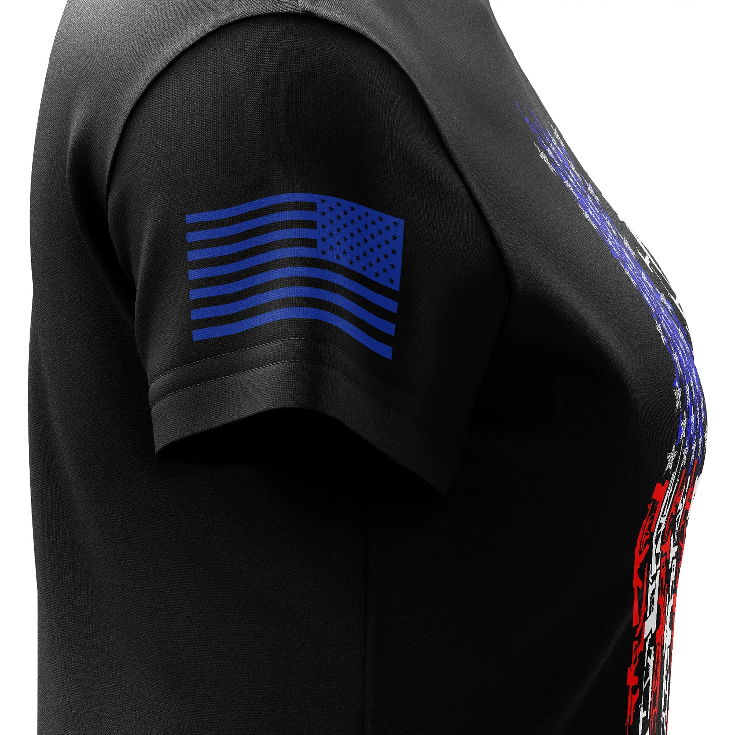 American Flag In Guns 2.0 Women's Short Sleeve Shirt - Image 5