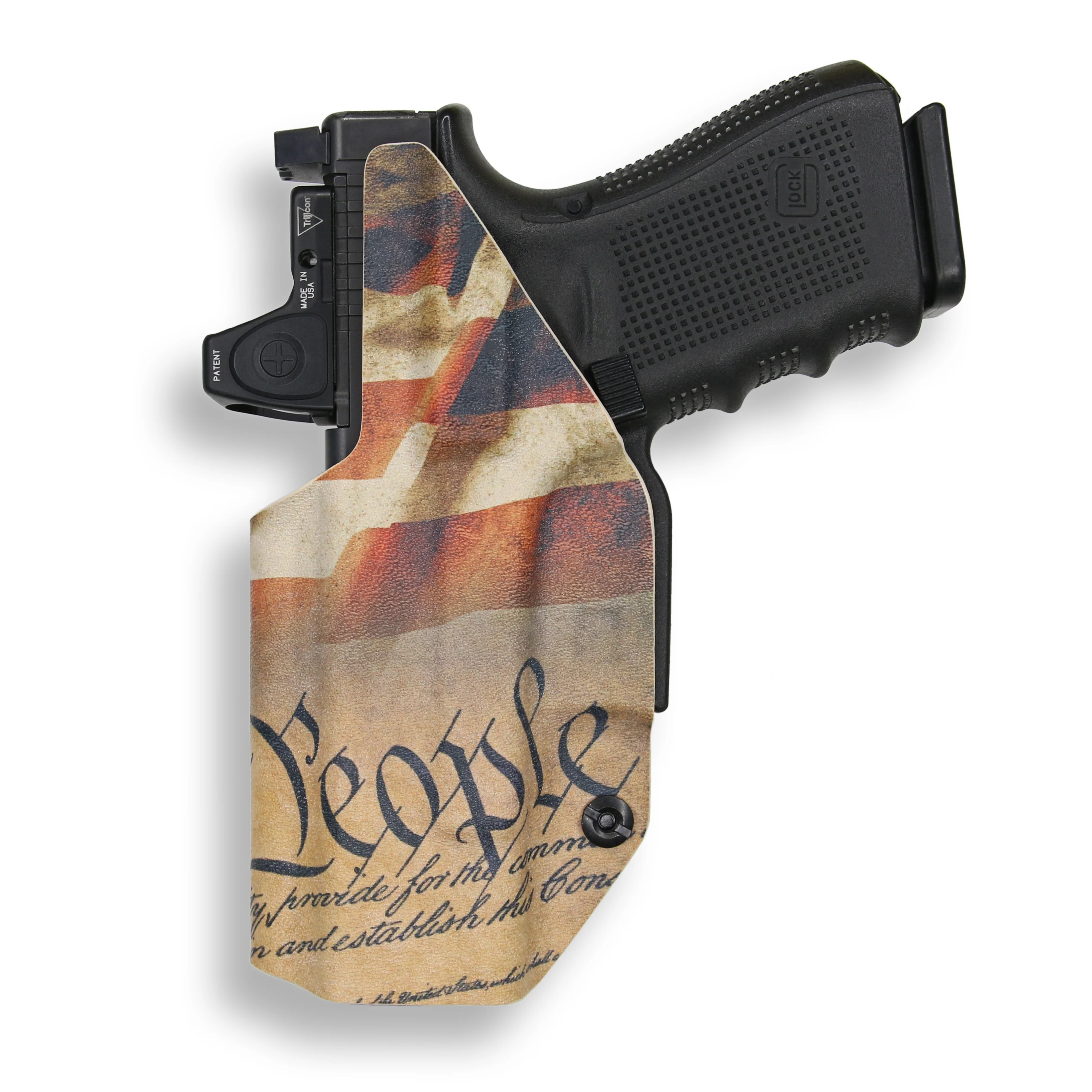 Colt 1911 5" 45ACP with Surefire X300U-A Light Red Dot Optic Cut IWB Holster - Image 12