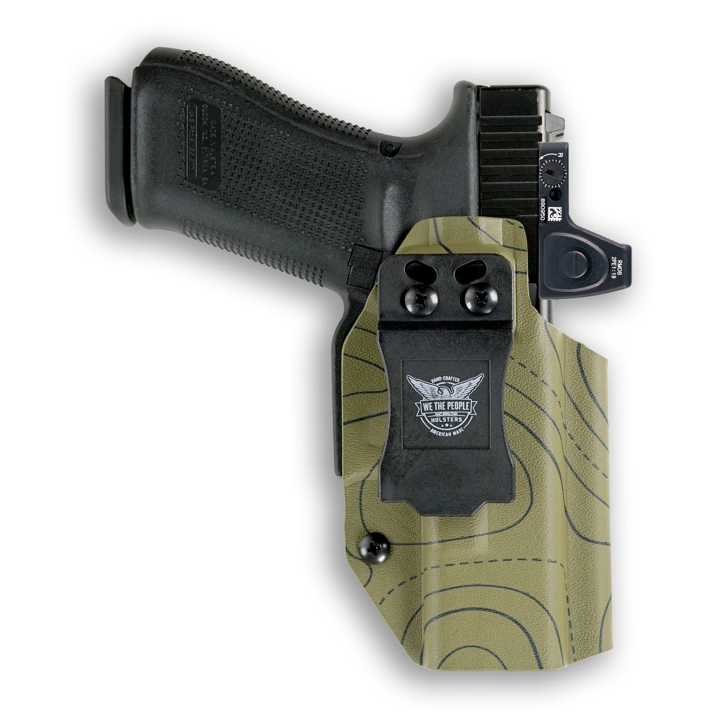 Canik TP9 Elite Combat Executive with Olight Baldr RL Mini Light Red Dot Optic Cut IWB Holster - Image 107