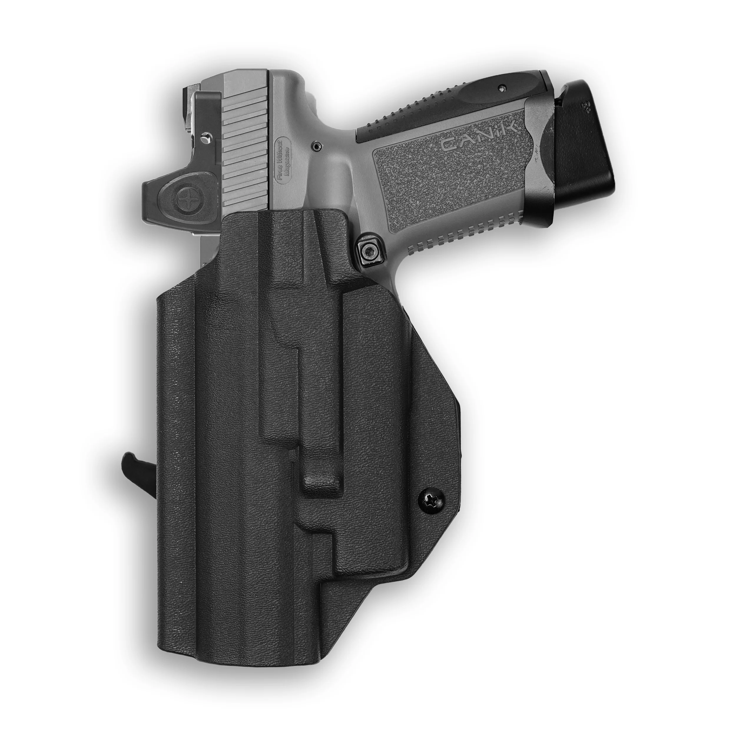 Canik TP9 Elite Combat with Olight Baldr RL Mini Light Red Dot Optic Cut OWB Holster - Image 3