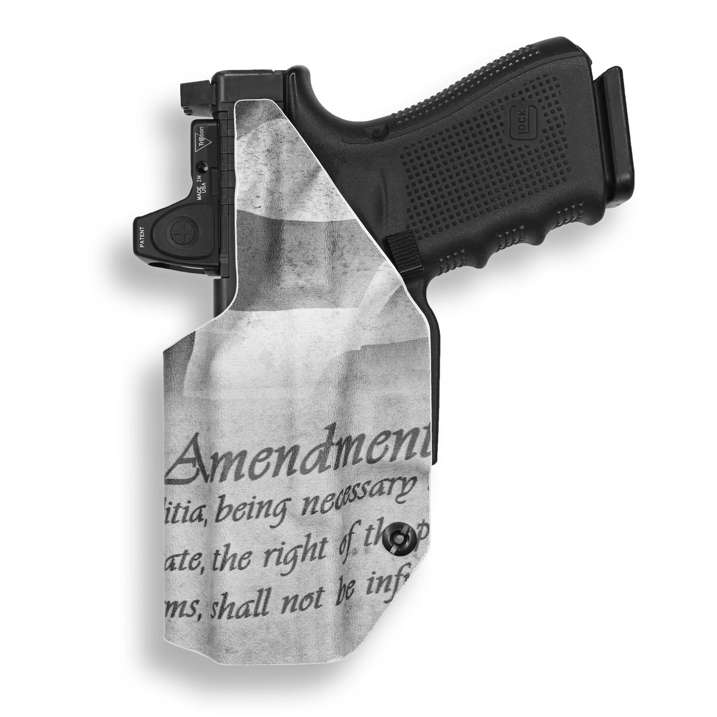 Colt 1911 4" 45ACP with Streamlight TLR-1/1S/HL Light Red Dot Optic Cut IWB Holster - Image 34
