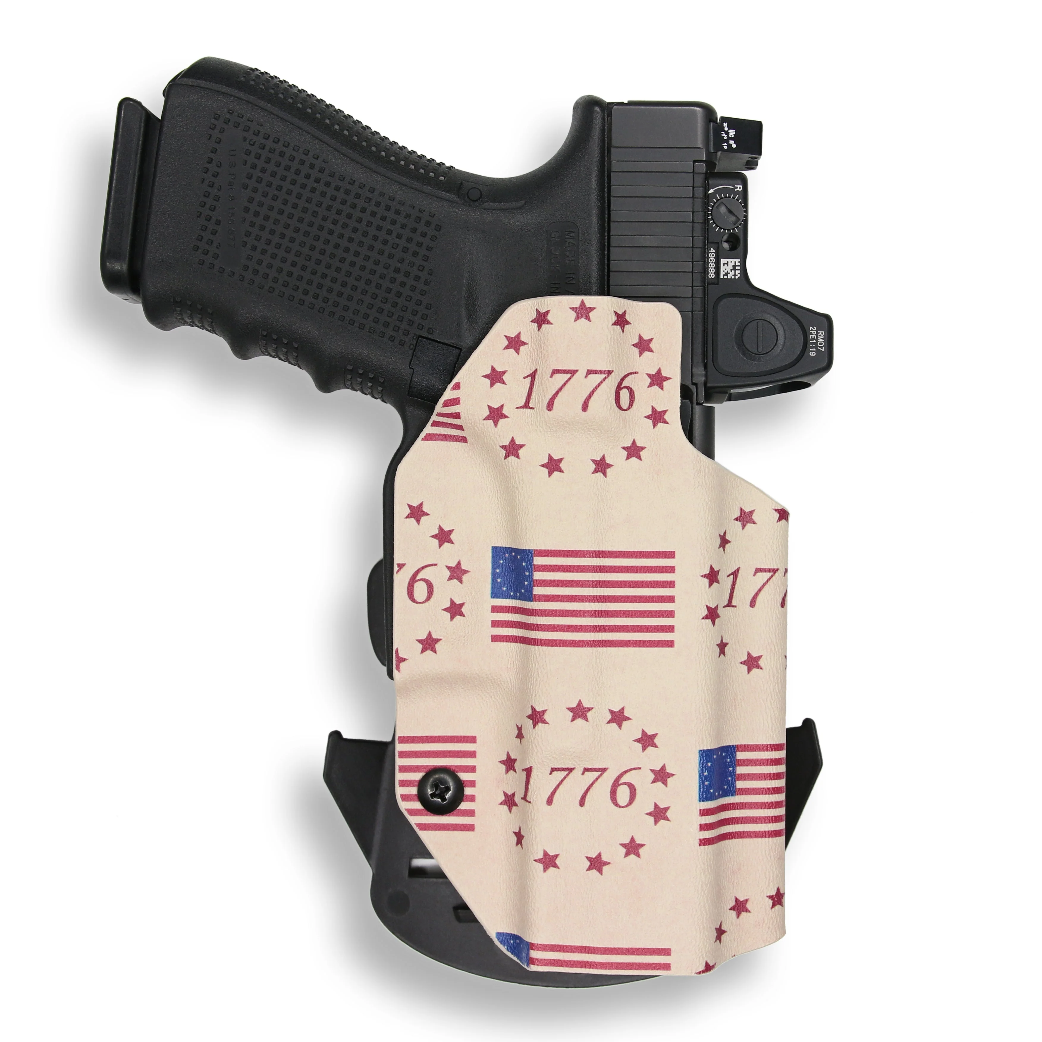 Colt 1911 4" 45ACP with Streamlight TLR-1/1S/HL Light Red Dot Optic Cut OWB Holster - Image 30