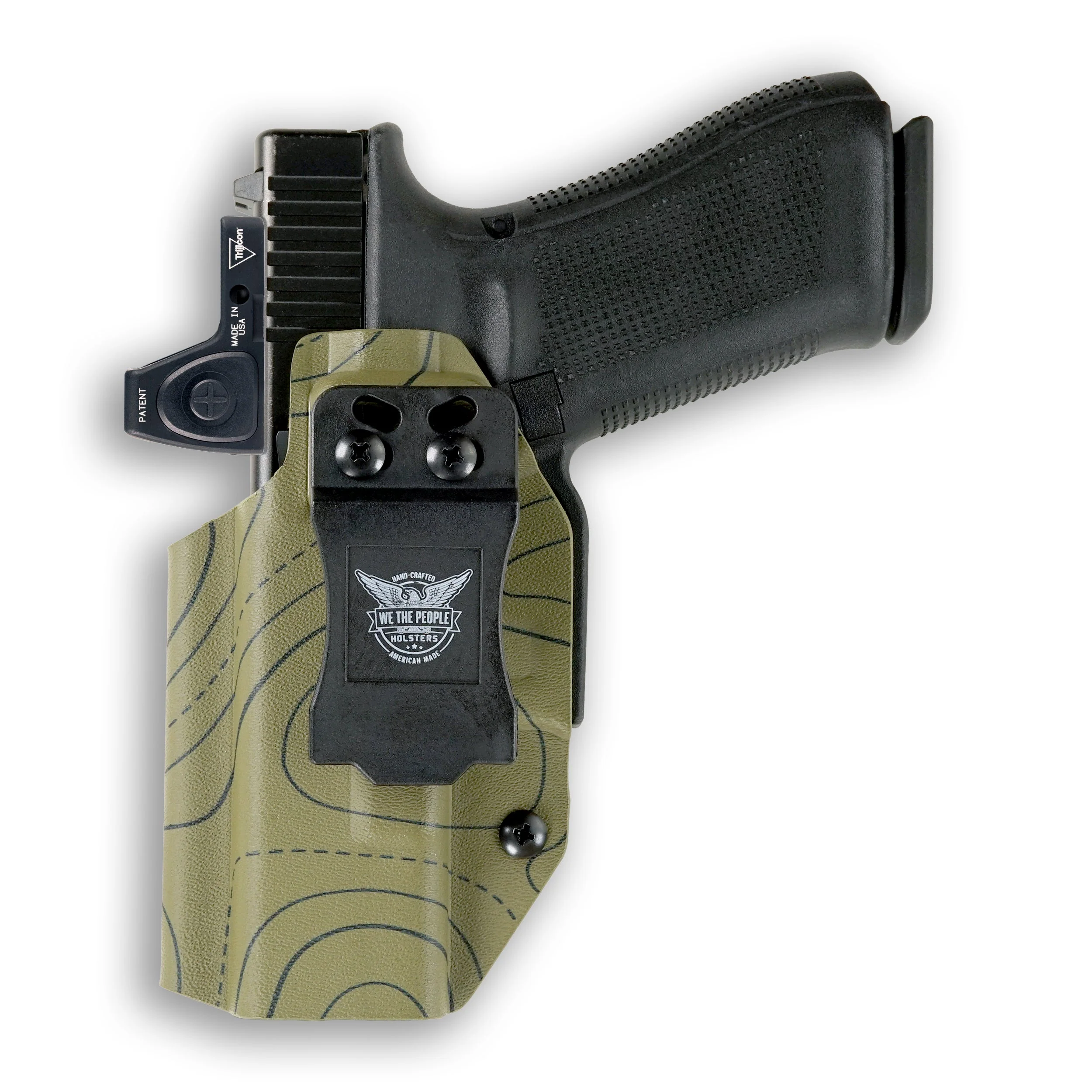 Colt 1911 5" 45ACP with Surefire X300U-A Light Red Dot Optic Cut IWB Holster - Image 109