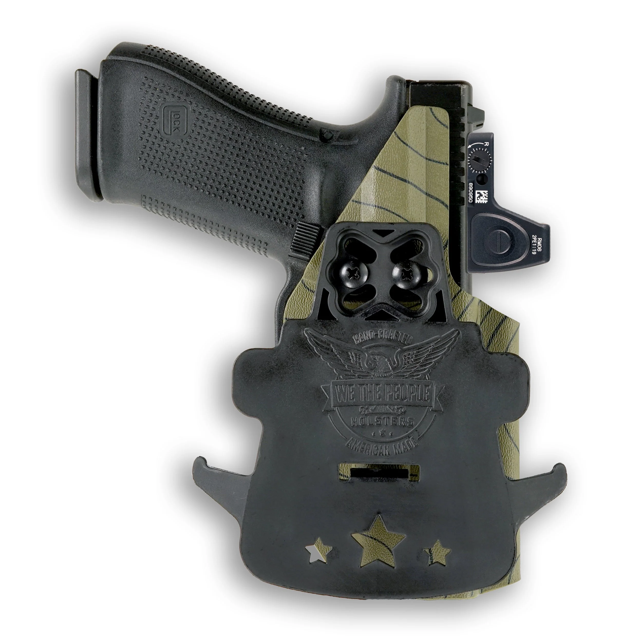 Colt 1911 5" 45ACP with Surefire X300U-A Light Red Dot Optic Cut OWB Holster - Image 110