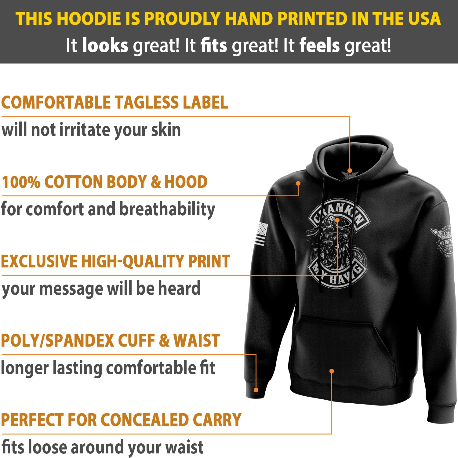 Crankin My Hawg Hoodie - Image 5