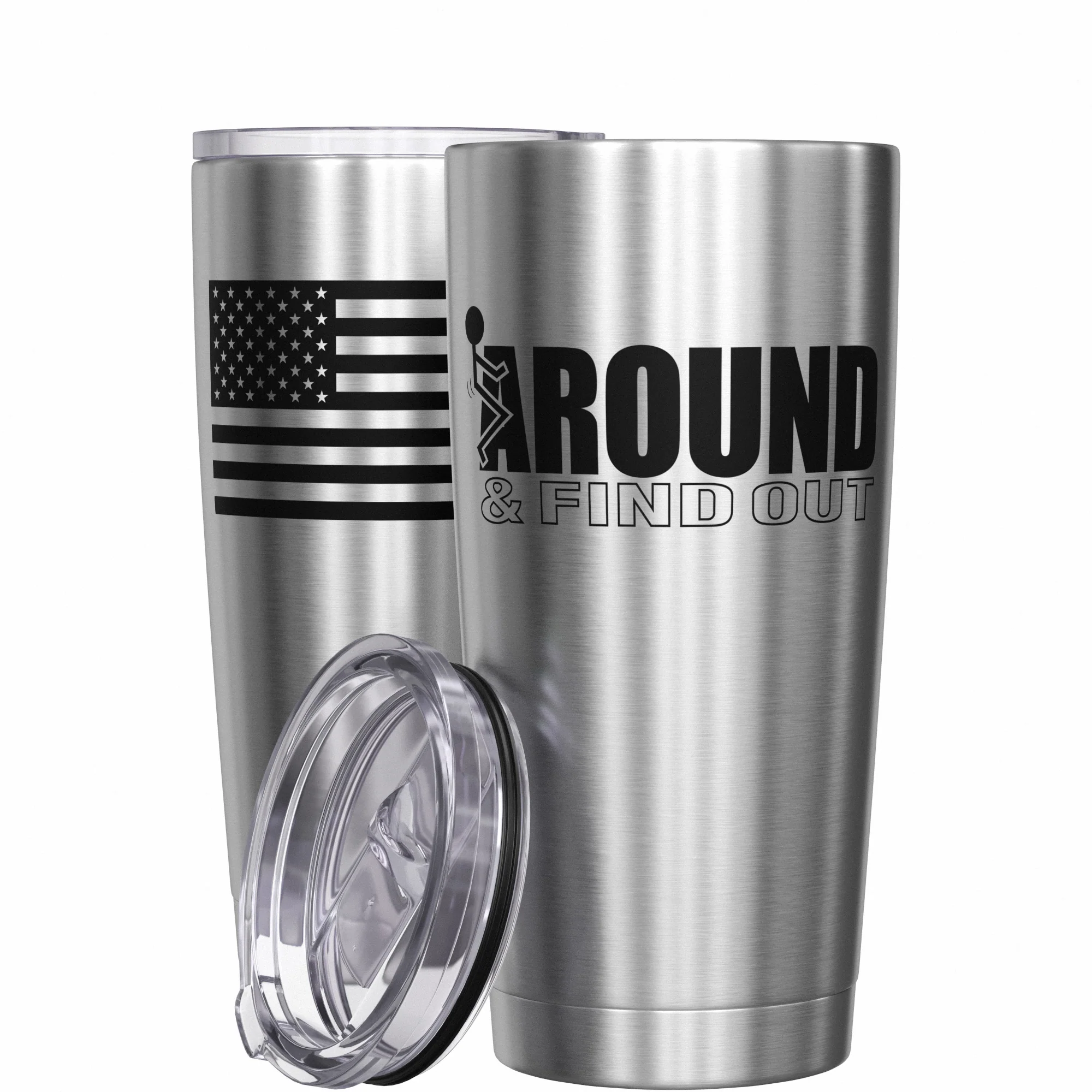 F Around & Find Out Stainless Steel Tumbler - Image 11