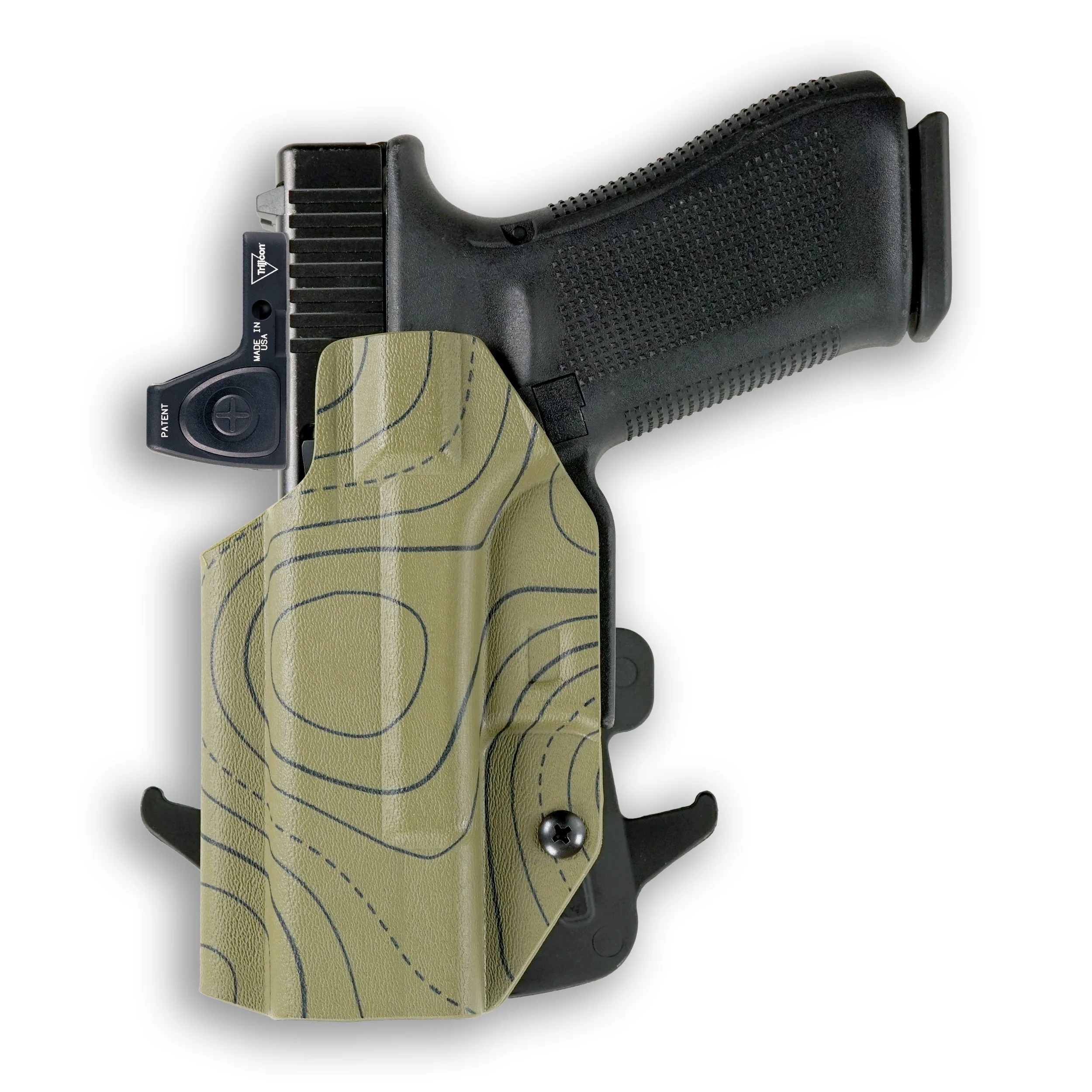 Glock 22 Gen 1-4 MOS Red Dot Optic Cut OWB Holster - Image 109