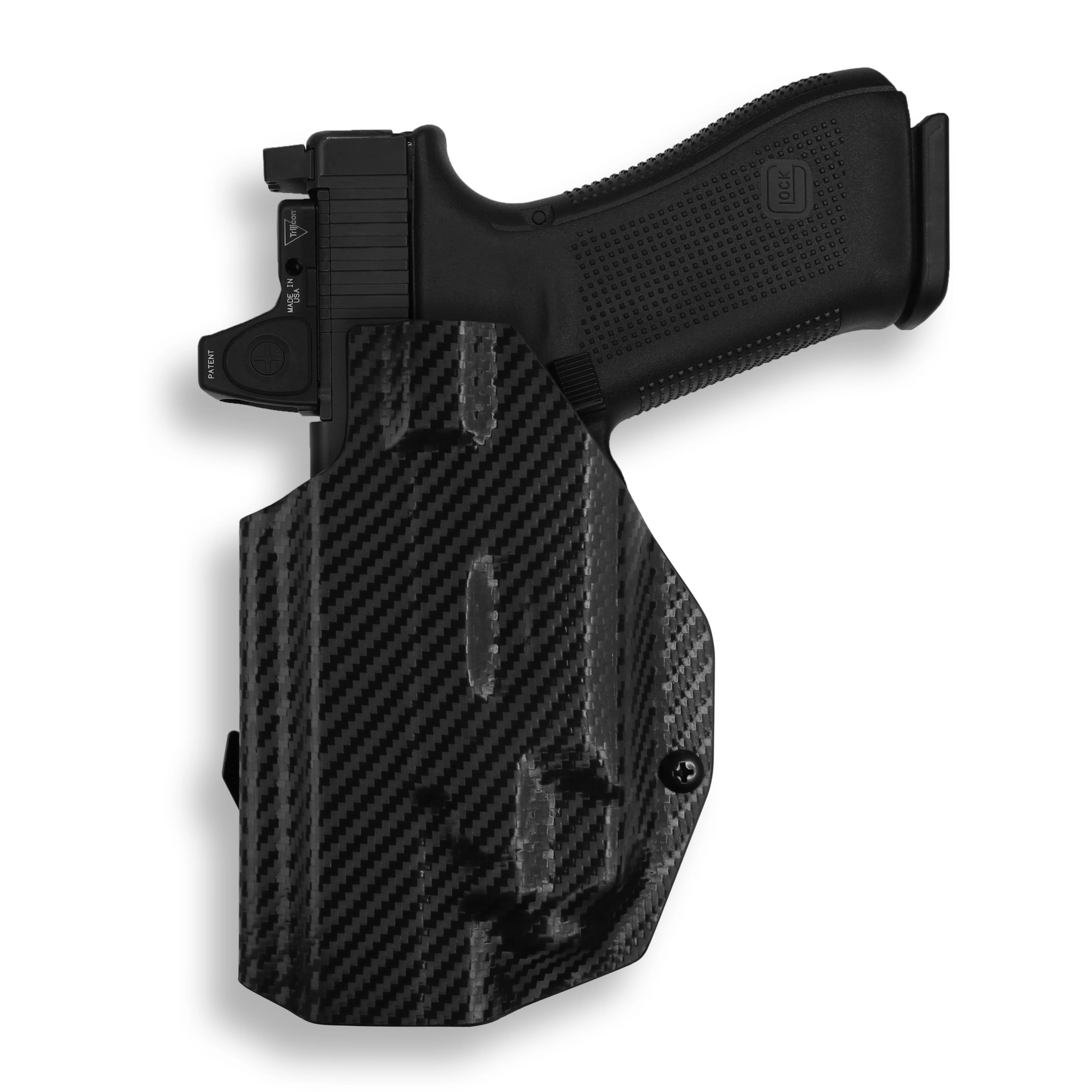 Glock 22 Gen 1-4 MOS with Streamlight TLR-7/7A/7X Light Red Dot Optic Cut OWB Holster - Image 5