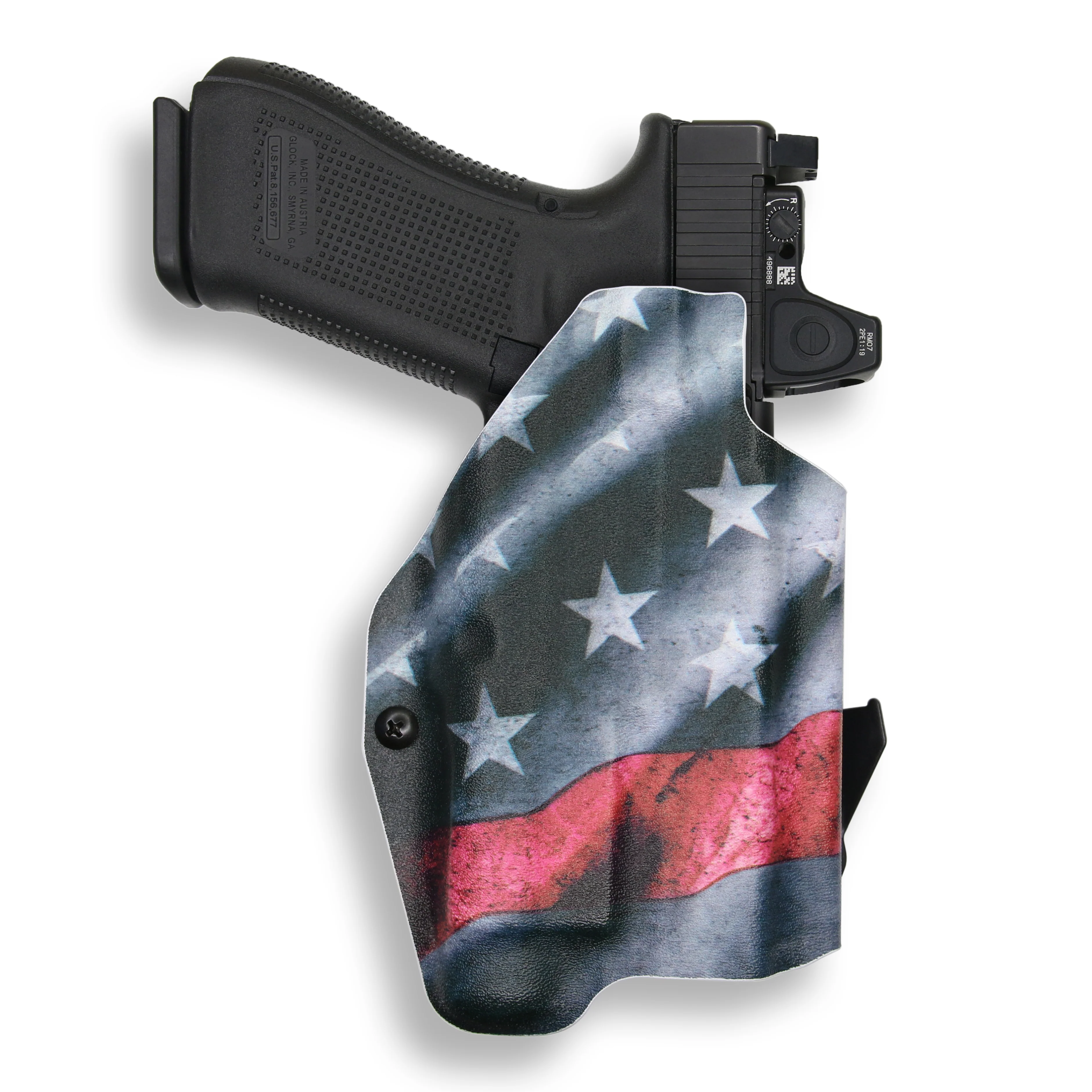 Glock 31 MOS with Streamlight TLR-1/1S/HL Light Red Dot Optic Cut OWB Holster - Image 15