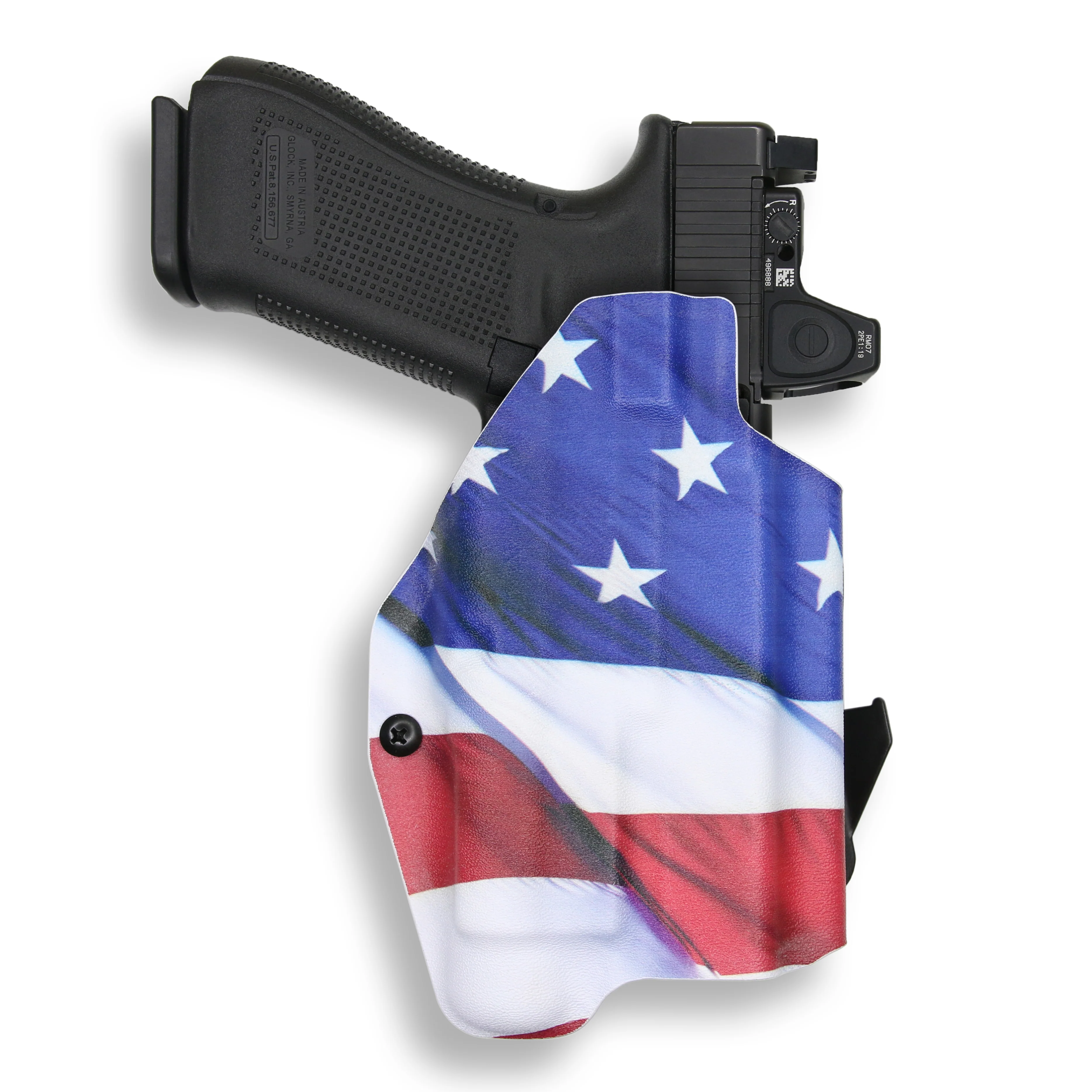 Glock 31 MOS with Streamlight TLR-1/1S/HL Light Red Dot Optic Cut OWB Holster - Image 9