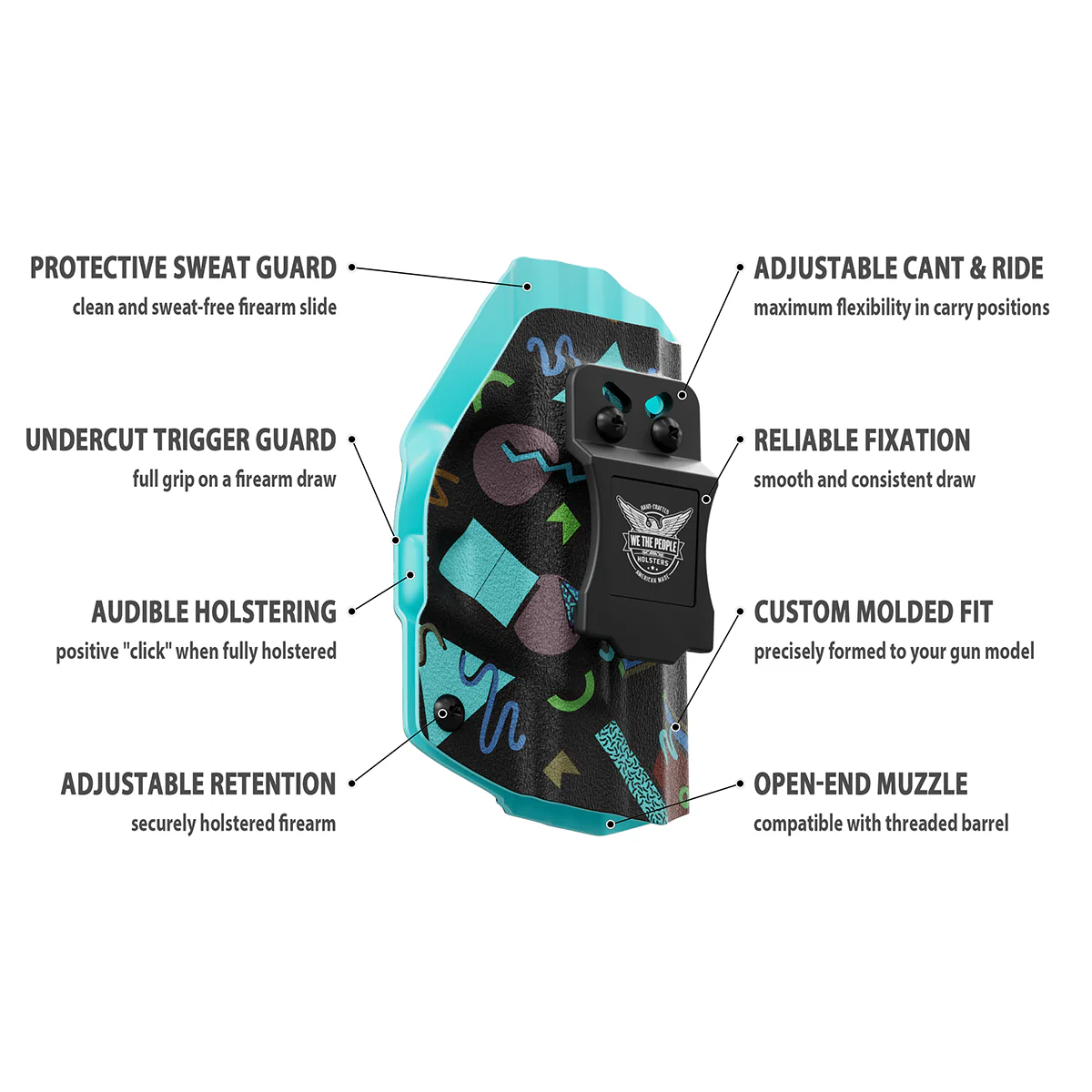 I Love the 90's Custom Printed Holster - IWB Kydex Holster - Image 9