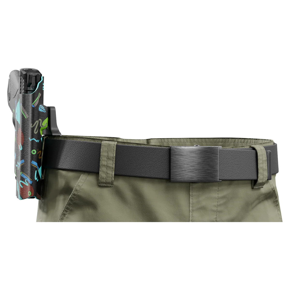 I Love the 90's Custom Printed Holster - OWB Kydex Holster - Image 5