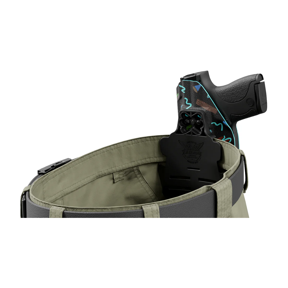 I Love the 90's Custom Printed Holster - OWB Kydex Holster - Image 7