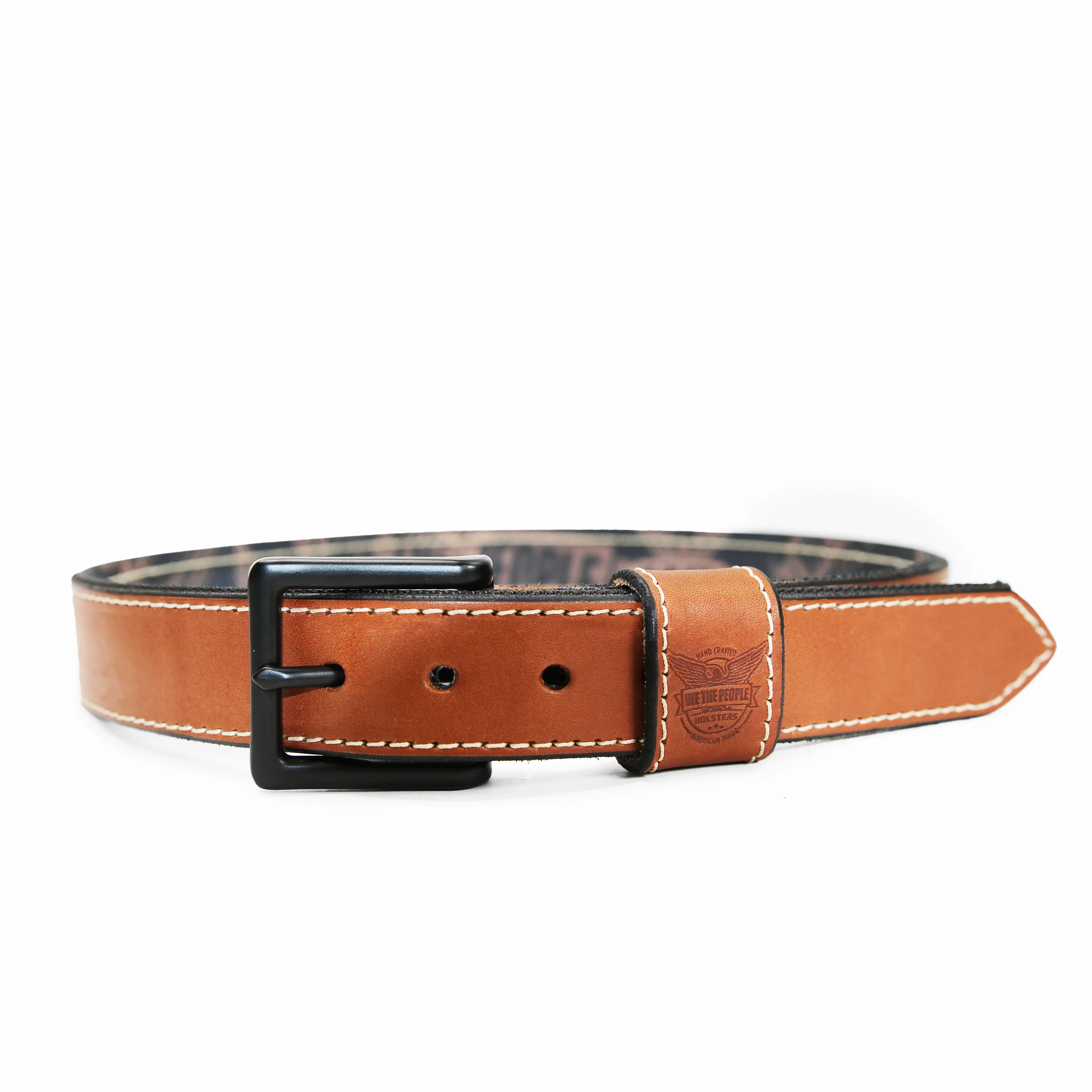 Independence Leather Gun Belt Reinforced with Scuba Nylon - Image 3