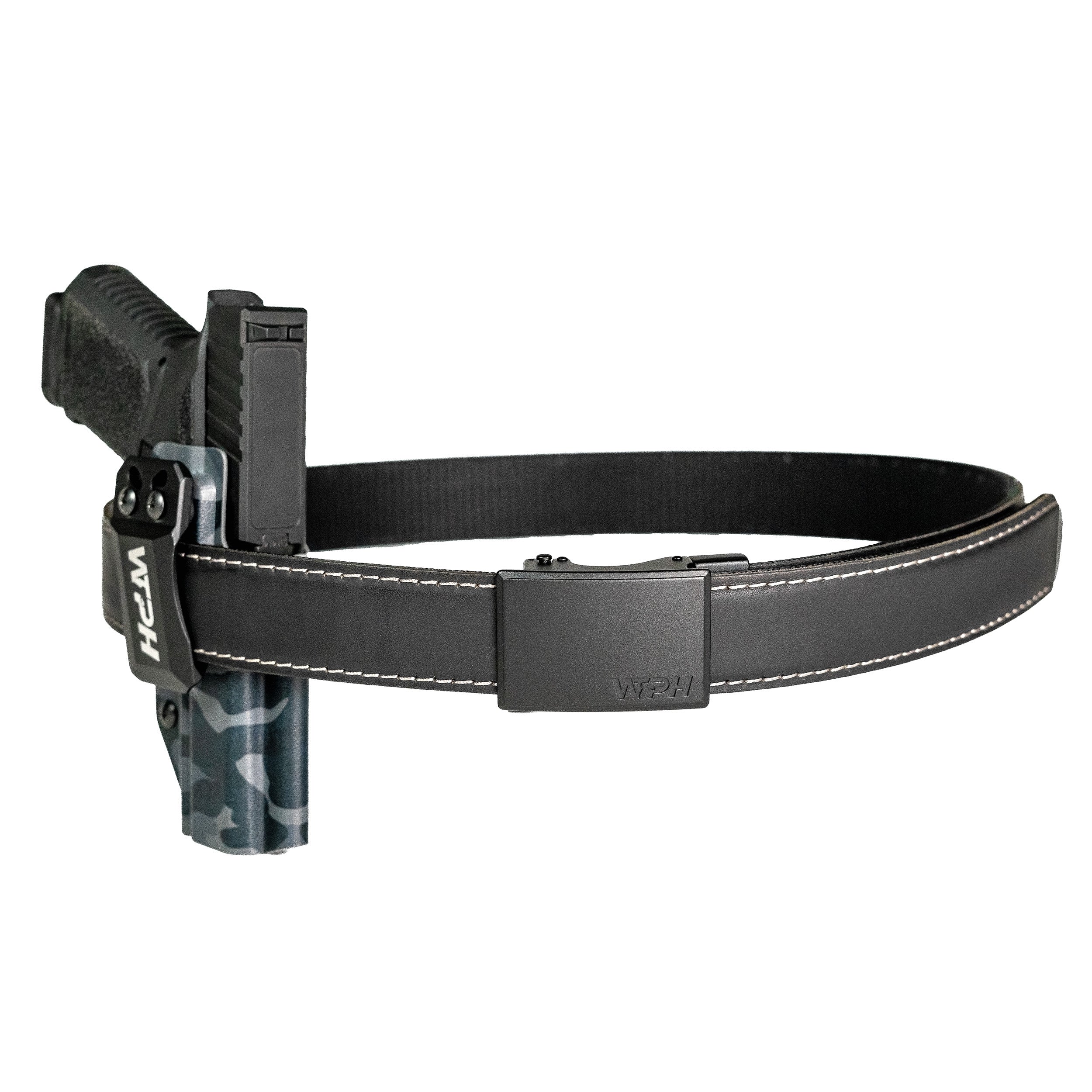 Independence Leather Gun Belt with Ratcheting Buckle - Image 5
