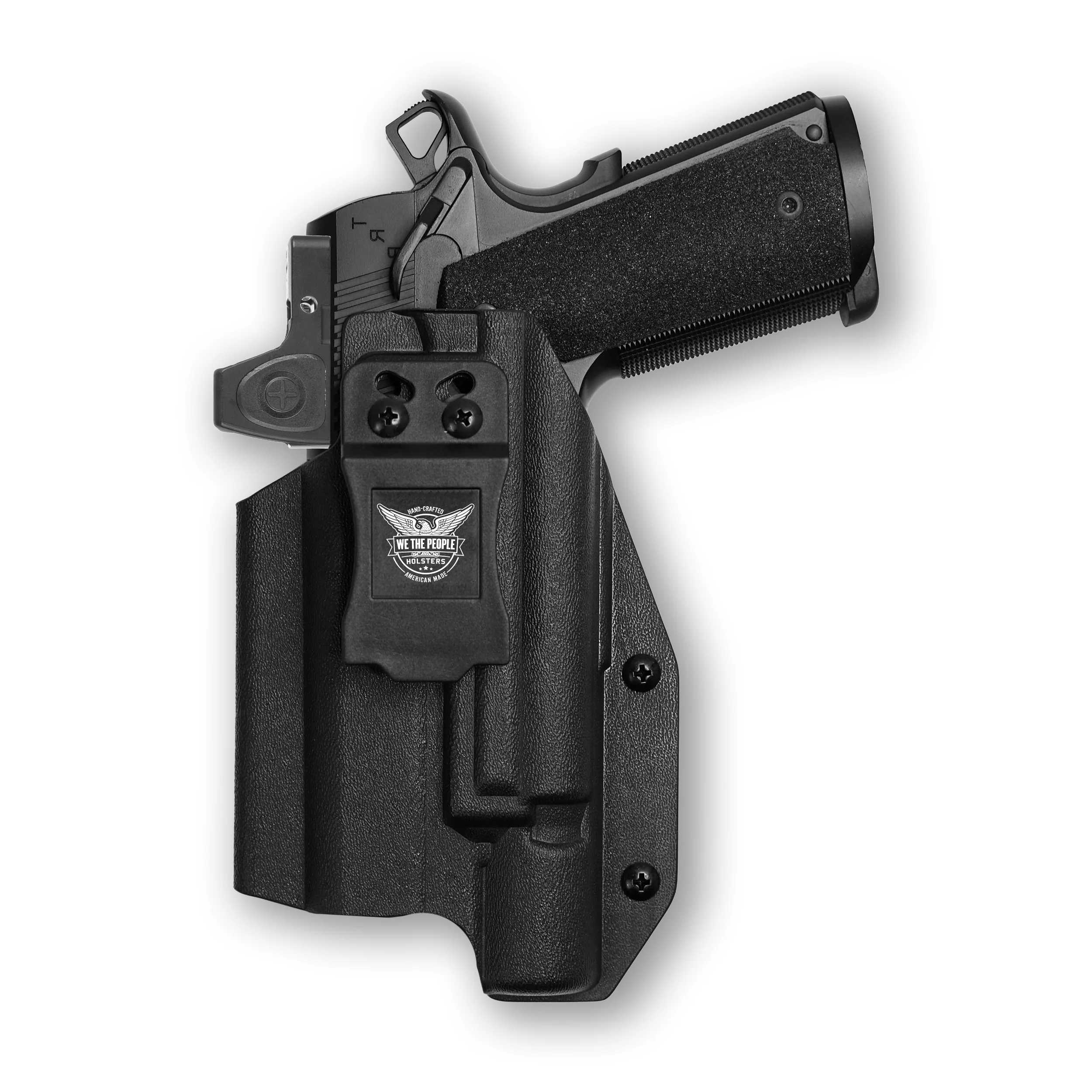 Colt 1911 4" 45ACP with Surefire X300U-A Light Red Dot Optic Cut IWB Holster - Image 3