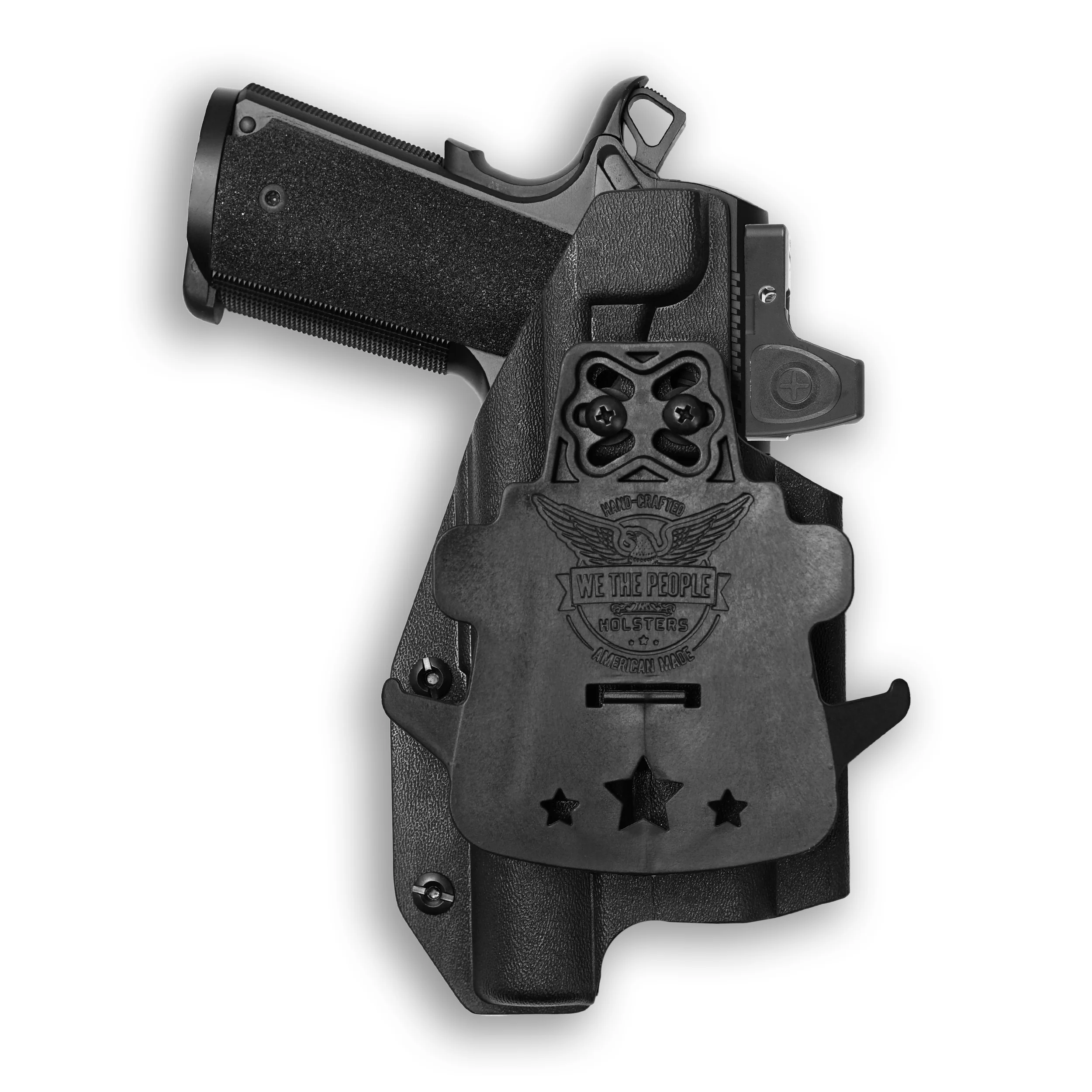 Colt 1911 4" 45ACP with Surefire X300U-A Light Red Dot Optic Cut OWB Holster - Image 4