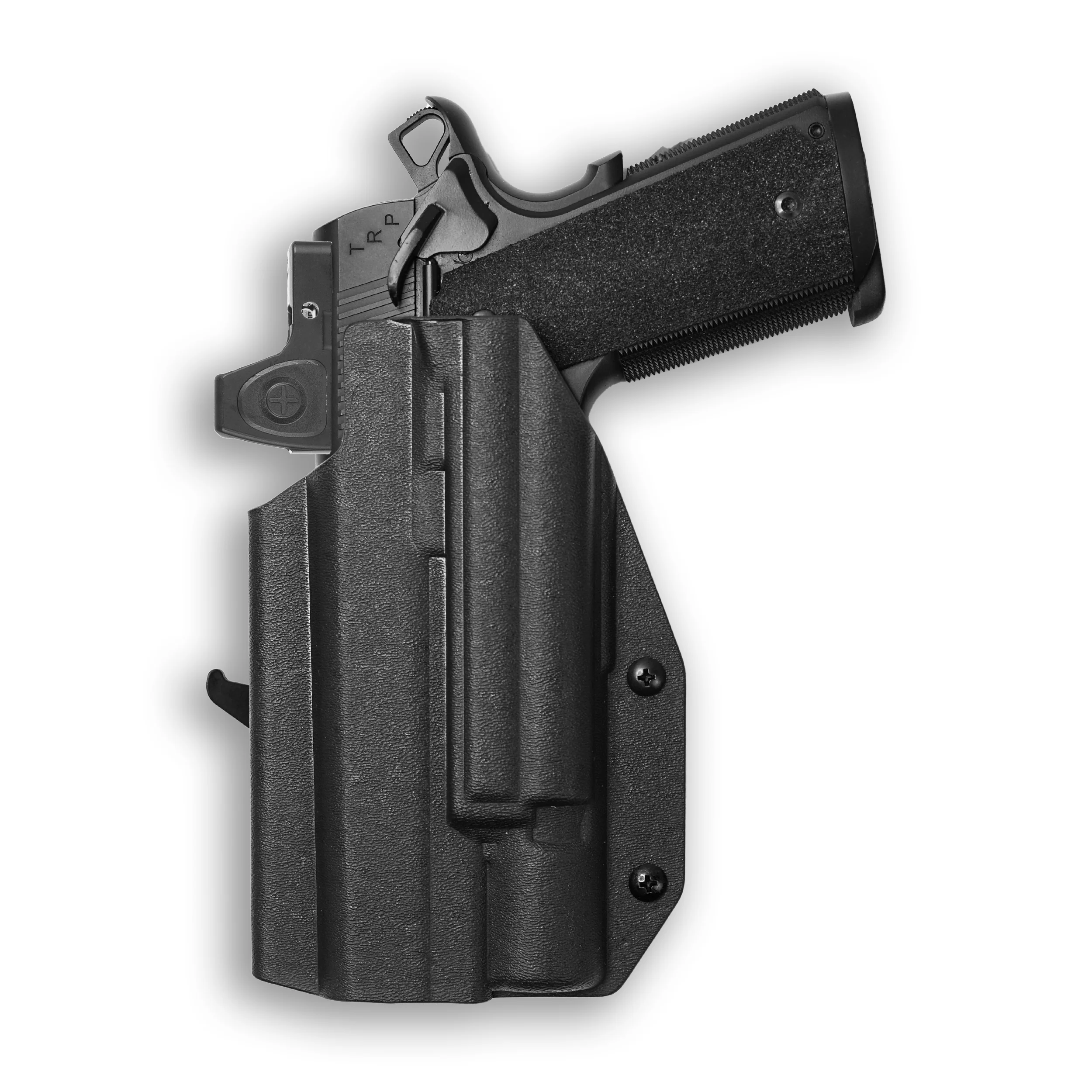 Colt 1911 5" 45ACP with Surefire X300U-A Light Red Dot Optic Cut OWB Holster - Image 3