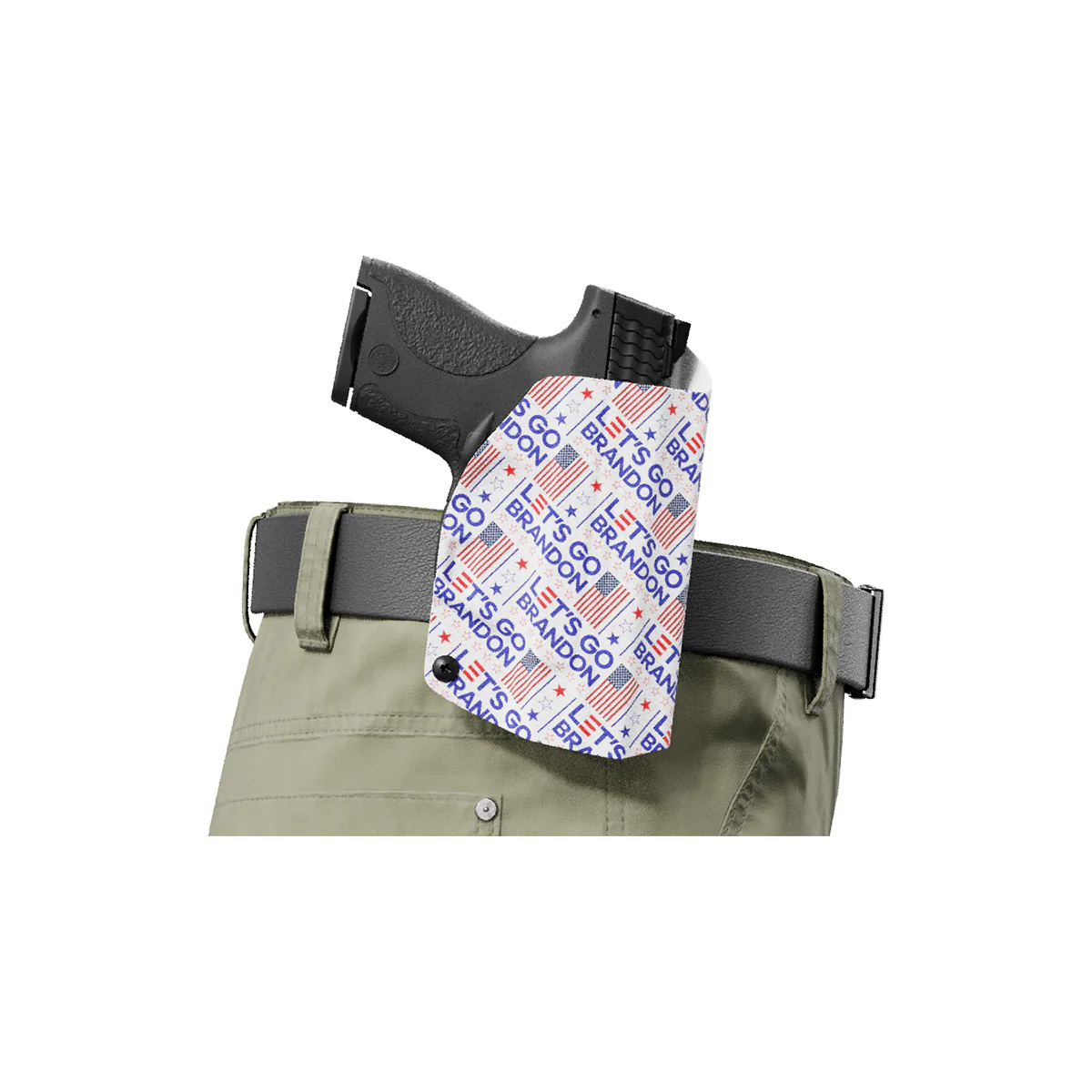Let's Go Brandon Custom Printed Holster - OWB Kydex Holster - Image 6