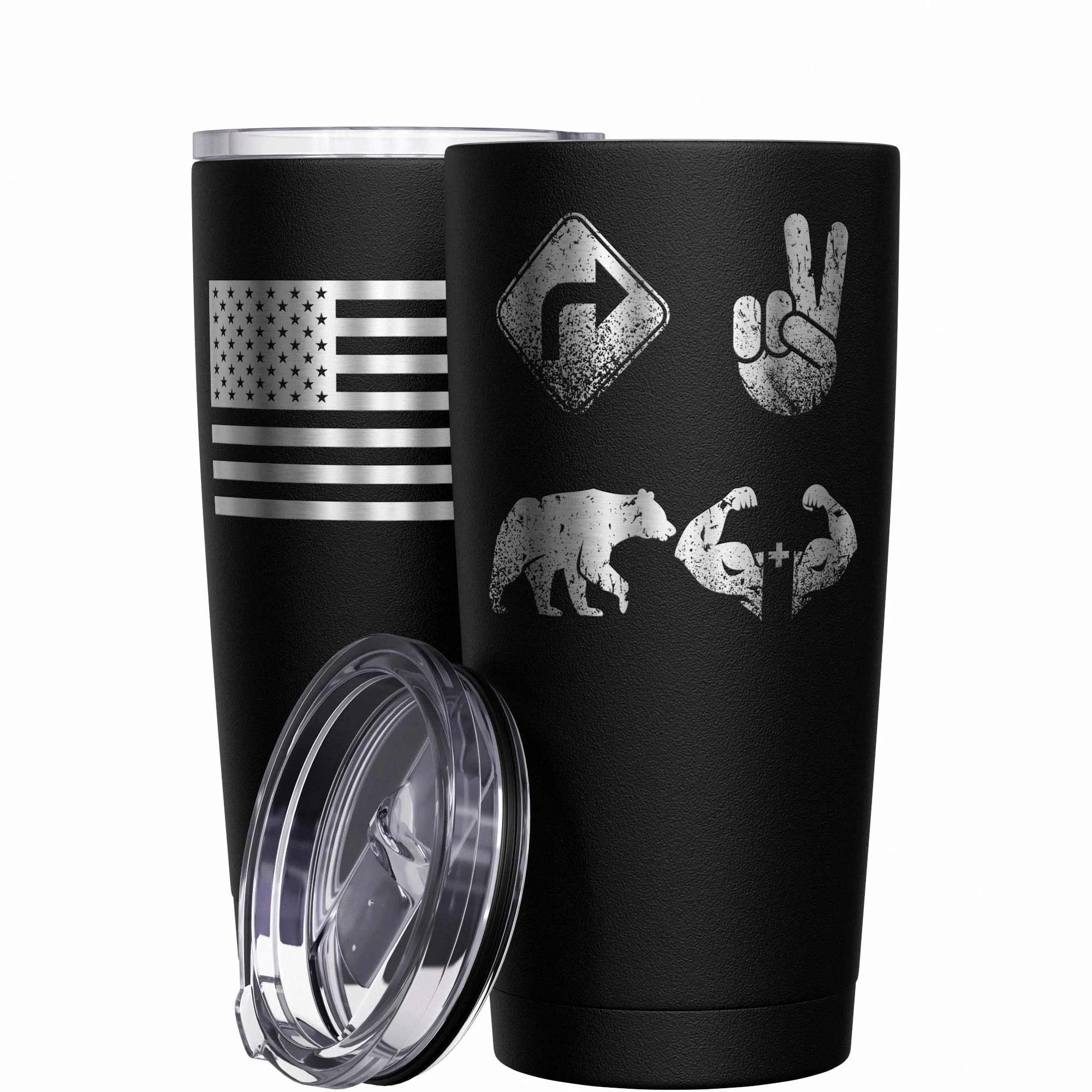 Right 2 Bear Arms Stainless Steel Tumbler - Image 10