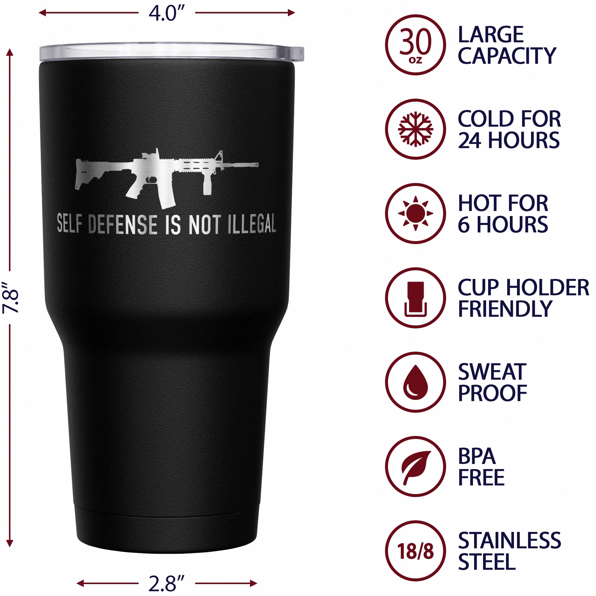 Self-Defense Stainless Steel Tumbler - Image 6