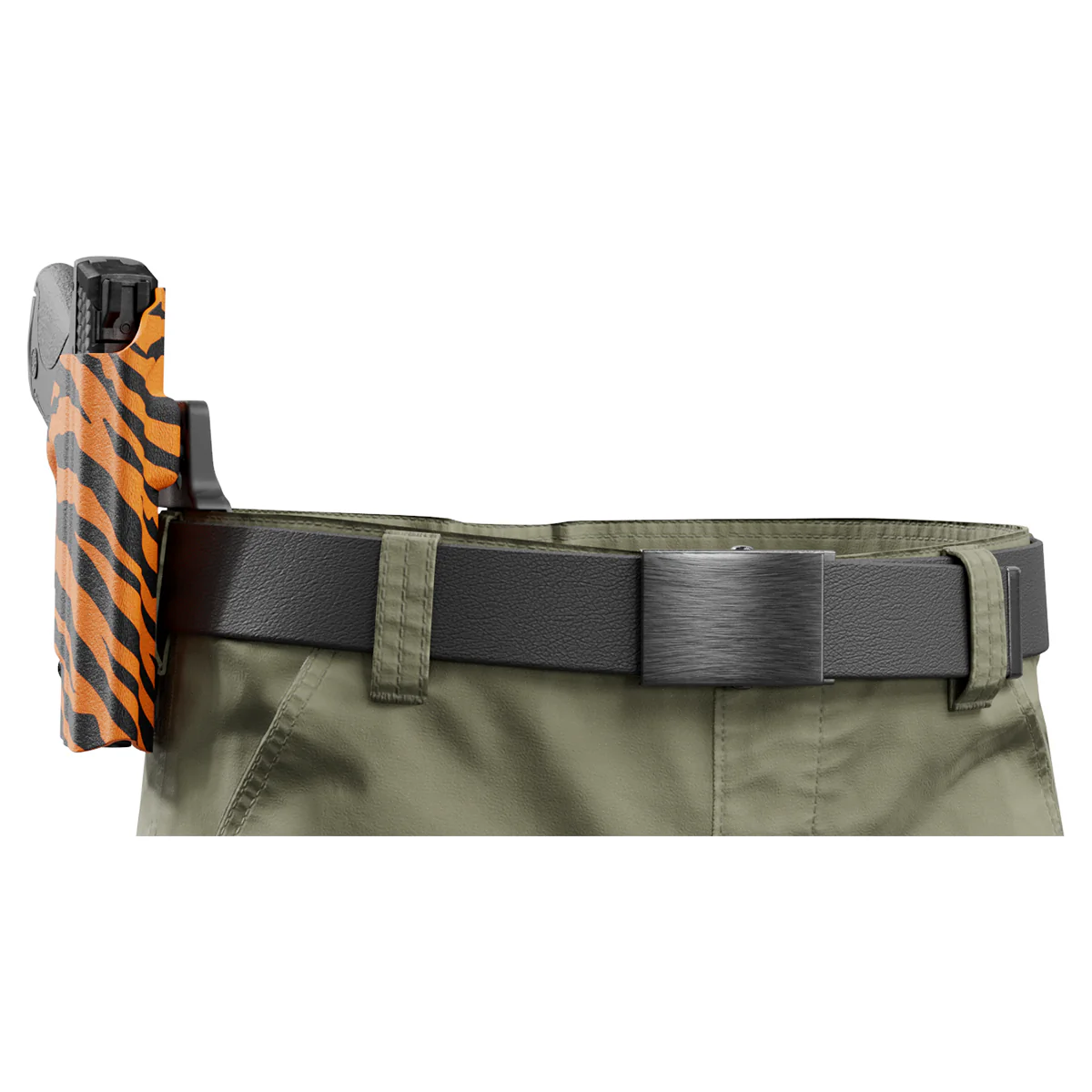 Tiger Print Custom Printed Holster - OWB Kydex Holster - Image 5