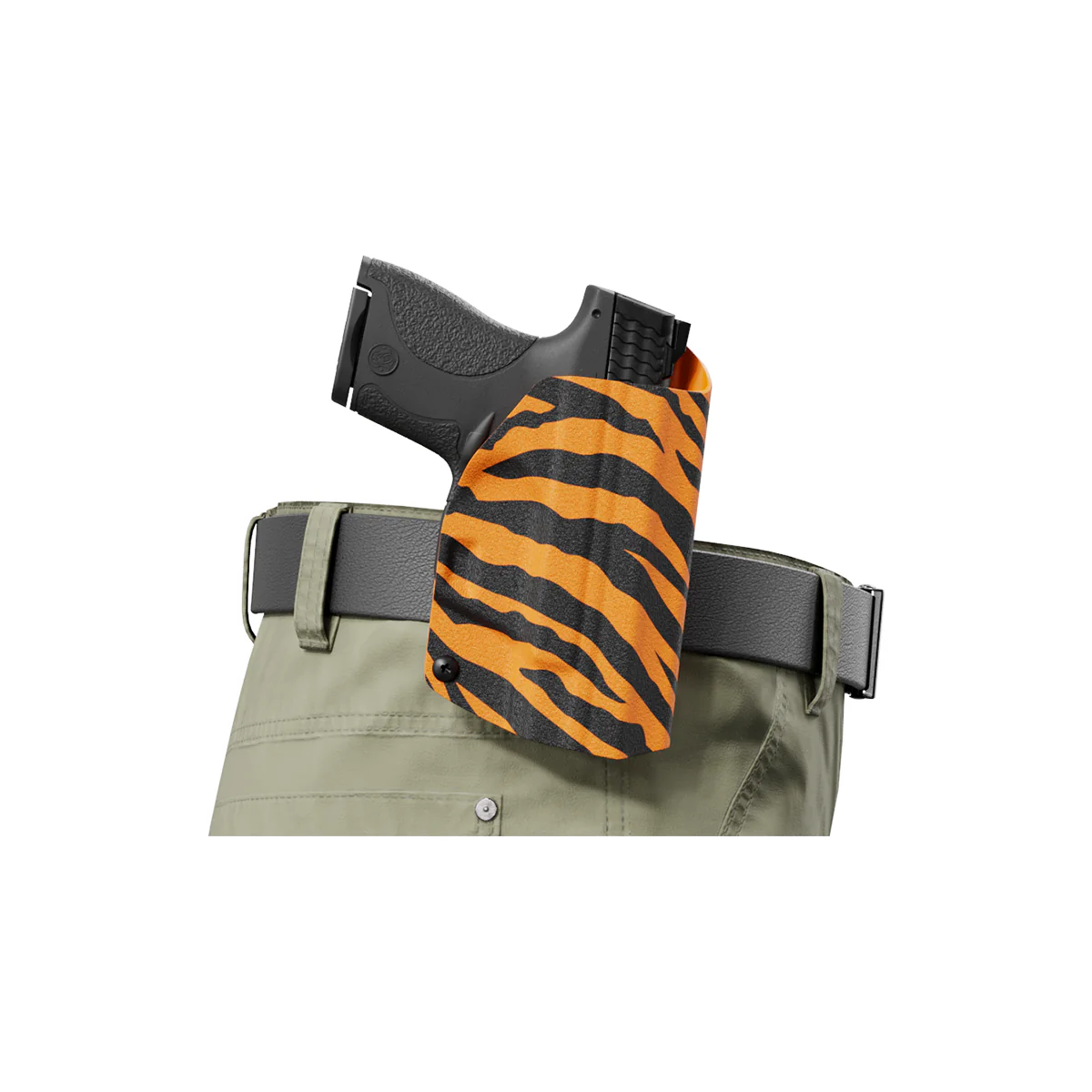Tiger Print Custom Printed Holster - OWB Kydex Holster - Image 6